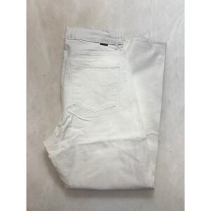 Tractr White Distressed‎ Raw Hem Straight Leg Jeans Size 8/29 Denim NWT
